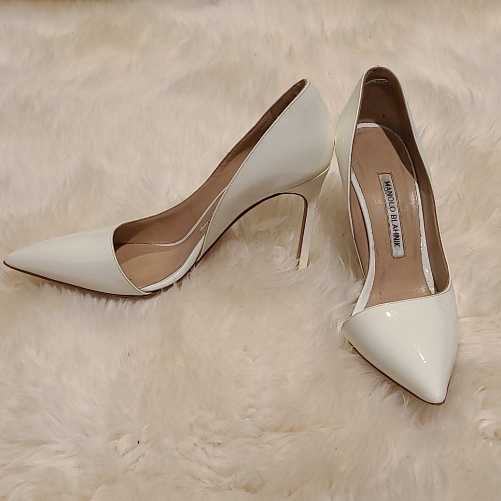 White Manolo Blahnik heels - Picture 2 of 7